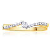 Karatcraft Sima Gold Diamond 18 K Ring