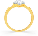 Karatcraft Lilac Gold Diamond 18 K Ring