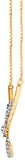 Nirvana Designer Diamond 18K Yellow Gold Plated Gold Necklace