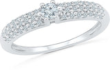 Radiant Bay Radiant Love White Gold Diamond 18 K Ring