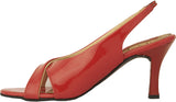 Lord's Red Women's Slingback Peeptoes Women Heels