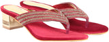 Adorn A10-25206 Red Women Heels