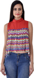 Colors Couture Casual Sleeveless Printed Women's Top