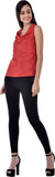 Colors Couture Casual Sleeveless Solid Women's Top