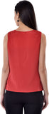 Colors Couture Casual Sleeveless Solid Women's Top