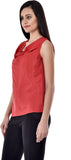 Colors Couture Casual Sleeveless Solid Women's Top