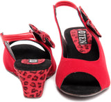 TEN Suade Red Women Wedges