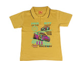 Provalley Printed Boy's Polo Neck T-Shirt