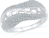Radiant Bay Best of Halo for women White Gold Diamond 14 K Ring