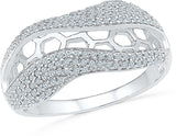 Radiant Bay Best of Halo for women White Gold Diamond 14 K Ring