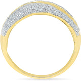 Radiant Bay Best of Halo for women Yellow Gold Diamond 14 K Ring
