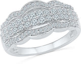 Radiant Bay Charismatic White Gold Diamond 14 K Ring