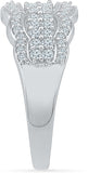 Radiant Bay Charismatic White Gold Diamond 14 K Ring
