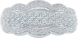 Radiant Bay Charismatic White Gold Diamond 14 K Ring