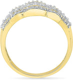 Radiant Bay Charismatic Yellow Gold Diamond 14 K Ring