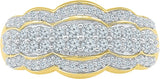 Radiant Bay Charismatic Yellow Gold Diamond 14 K Ring