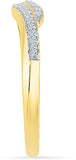 Radiant Bay Blend Yellow Gold Diamond 18 K Ring