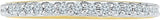 Radiant Bay Blend Yellow Gold Diamond 18 K Ring