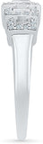 Radiant Bay Square Slade White Gold Diamond 18 K Ring