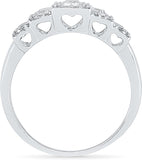 Radiant Bay Square Slade White Gold Diamond 18 K Ring