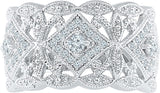 Radiant Bay Gold Goddess Sterling Silver Diamond Ring