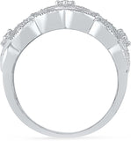 Radiant Bay Gold Goddess Sterling Silver Diamond Ring