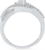 Radiant Bay Flourishing Infinity White Gold Diamond 14 K Ring