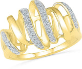 Radiant Bay Distinguishing Yellow Gold Diamond 14 K Ring
