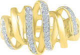 Radiant Bay Distinguishing Yellow Gold Diamond 14 K Ring