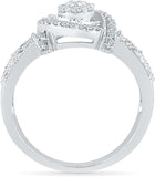 Radiant Bay Statusque White Gold Diamond 18 K Ring