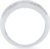 Radiant Bay Three Layer White Gold Diamond 18 K Ring