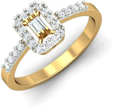 Kamakhya Jewels ROUND MQ Gold Diamond Yellow Gold 18 K Ring