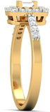 Kamakhya Jewels ROUND MQ Gold Diamond Yellow Gold 18 K Ring