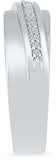 Radiant Bay Modish White Gold Diamond 14 K Ring