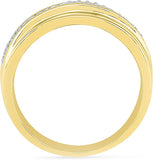 Radiant Bay Modish Yellow Gold Diamond 14 K Ring