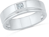 Radiant Bay Classic Solitaire White Gold Diamond 18 K Ring