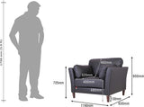 Durian Richmond Leatherette 1 Seater Sofa