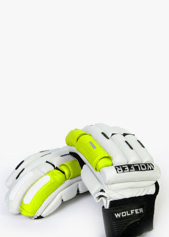 Wolfer Player Edition (Right Hand) Batting Gloves (XL, Green, White)