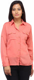 Entease Women's Solid Casual Shirt
