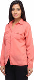 Entease Women's Solid Casual Shirt