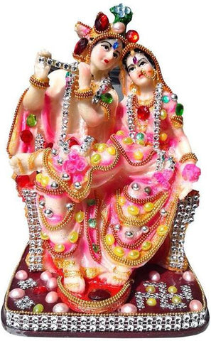 Agrasen International Radha Krishna Statue Showpiece  -  20 cm