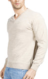 Raymond Solid V-neck Casual Men's Sweater