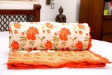 GRJ India Floral Double Quilts & Comforters Multicolor
