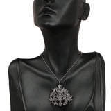 Johareez Beautiful Black Silver NAK Spinel Sterling Silver Pendant