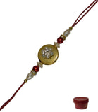 Laviva Elegant Looking Floral Design Beads Rakhi Design Designer Rakhi