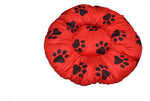 Bow! Wow!! ROUNDBEDLALREDMED M Pet Bed