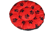 Bow! Wow!! ROUNDREDLALBIG L Pet Bed