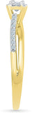 Radiant Bay Sublime Stunner Yellow Gold Diamond 14 K Ring