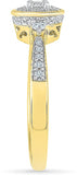 Radiant Bay Eternal Oath Yellow Gold Diamond 18 K Ring