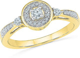 Radiant Bay Eternal Oath Yellow Gold Diamond 18 K Ring